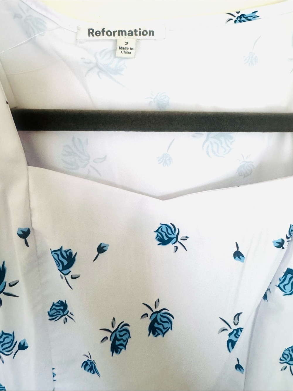 Reformation White Floral Print Maxi Dress - Picture 10 of 12